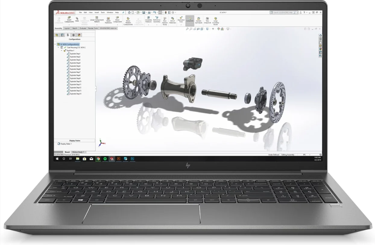 HP ZBook 15,6" G7 | i7-10750H | 32GB 3200MHz DDR4 | T1000 | Windows 11 Pro